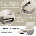 thumbnail image 5 of BISHE Modern Rocking Chair Recliner, Comfy Rocker Nursery Chair with Footrest,  Leisure Glider Rocking Chair with Thick Seating, Accent Rocker Recliner for Living Room, Grey, 5 of 7