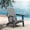 Gray, variant on Folding Adirondack Chair, All-Weather HDPE Plastic Patio Fire Pit Chair, Gray