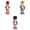 Style P, variant on 3x Wooden Nutcracker Soldier Model Handpainted Creative Free Standing Puppet Doll for Party Holiday Home Desktop Decoration Style P