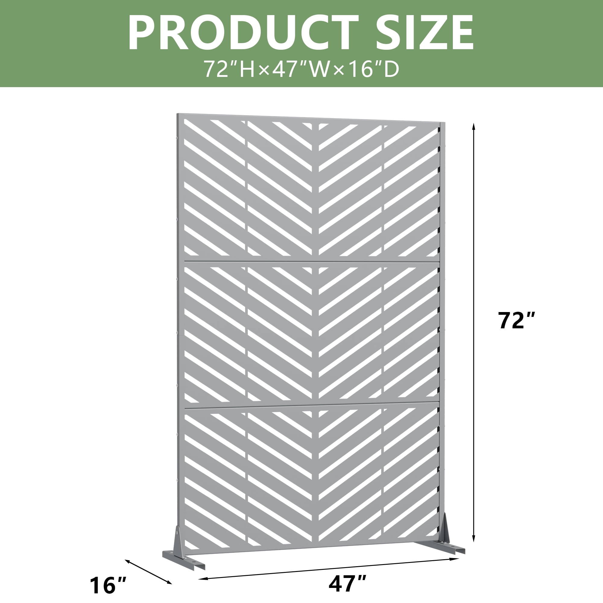 Privacy Metal Screen Fence Panel
