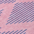 thumbnail image 5 of 9' X 12' Pink And Blue Geometric Washable Indoor Outdoor Area Rug, 5 of 5