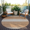thumbnail image 6 of Addison Rugs Chantille Indoor/Outdoor Transitional Stripes Copper Washable Round Rug, 8' x 8', 6 of 6