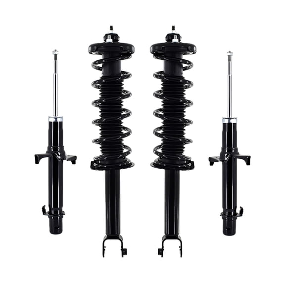Set Front Strut-Rear Quick Complete Strut-Coil Spring For 2008-2012 Honda Accord