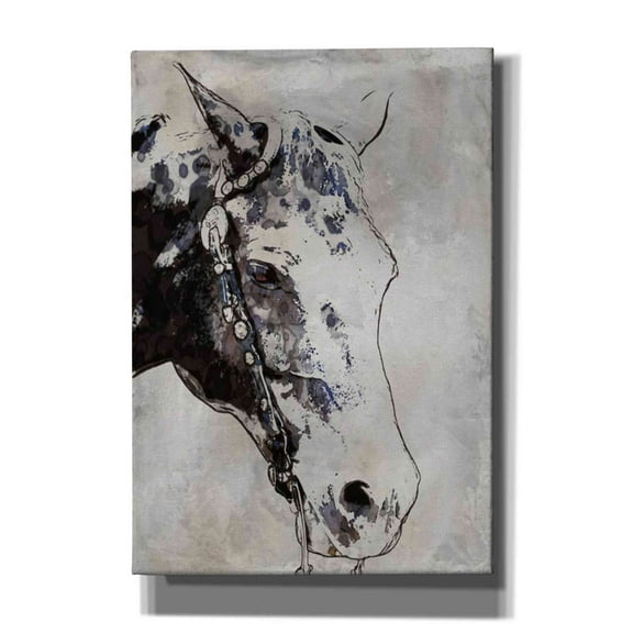 Epic Graffiti 'Morgan Horse-Black Beauty' by Irena Orlov, Canvas Wall Art, 12"x18"