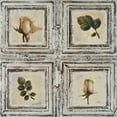 thumbnail image 2 of Pinto, Patricia 20x20 Black Ornate Wood Framed with Double Matting Museum Art Print Titled - Flowers and Leaves I, 2 of 4