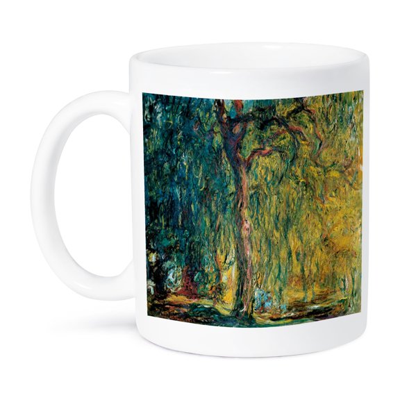 3dRose, Picture Of Monets Painting Weeping Willow, 15oz Mug