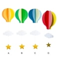 thumbnail image 3 of Youkk 4x Add Whimsical Charm To Event With 3D Paper Hot Air Balloons Reliable Wide Application Easy type 1, 3 of 6