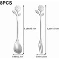 thumbnail image 2 of Sunflower Smiley Faces Cutlery Sets Stainless Steel Tablewares Sets for Dessert and Coffee, 2 of 4