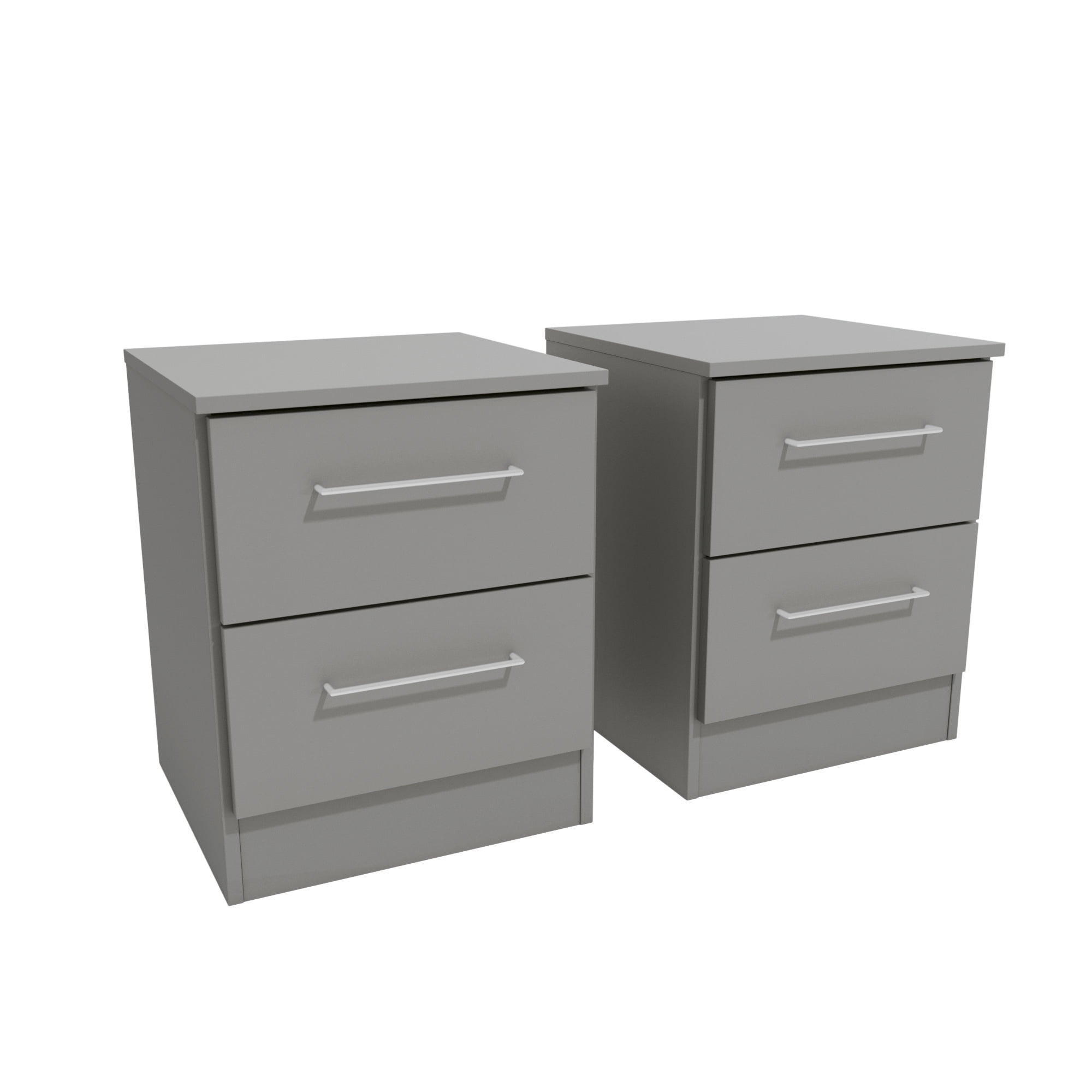 Kappesberg Foster Gray 4-Piece Bedroom Set with Dresser, Chest