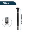 thumbnail image 6 of Bike Seat Posts Shock Absorbing Bike Saddle Post Seat Tube Gloss Black Gray 1 Pc 30.8x400mm Carbon Fiber, 6 of 8