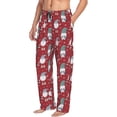 thumbnail image 6 of Fuzoiu Gnome And Snowflakes Print Men's Pajama Pants,Lounge Pants for Men,Lounge PJ Bottoms,Sleepwear Pants with Drawstring Pockets -XX-Large, 6 of 6