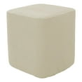 thumbnail image 2 of Housses pour Repose-Pieds Carrés, Housse de Pouf, Remplacement, Blanc Laiteux, 2 of 7