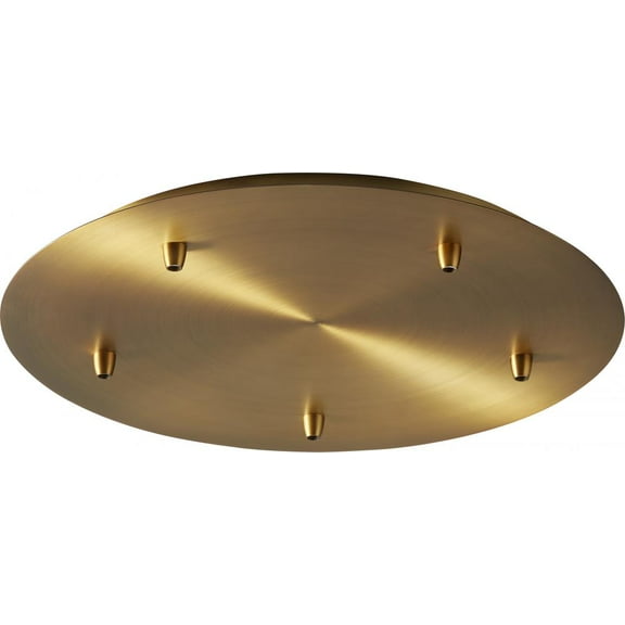 Accessory 19 Inch Multi Pendant Canopy Kit-Aged Brass Finish Oxygen Lighting 3-8-6540