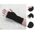 thumbnail image 2 of INSPIRE CHIC Women's Lace Arm Warmer Thumbhole Stretchy Knit Fingerless Gloves Black-Lace One Size, 2 of 7