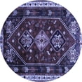 thumbnail image 1 of Ahgly Company Machine Washable Indoor Round Persian Blue Traditional Area Rugs, 6' Round, 1 of 4