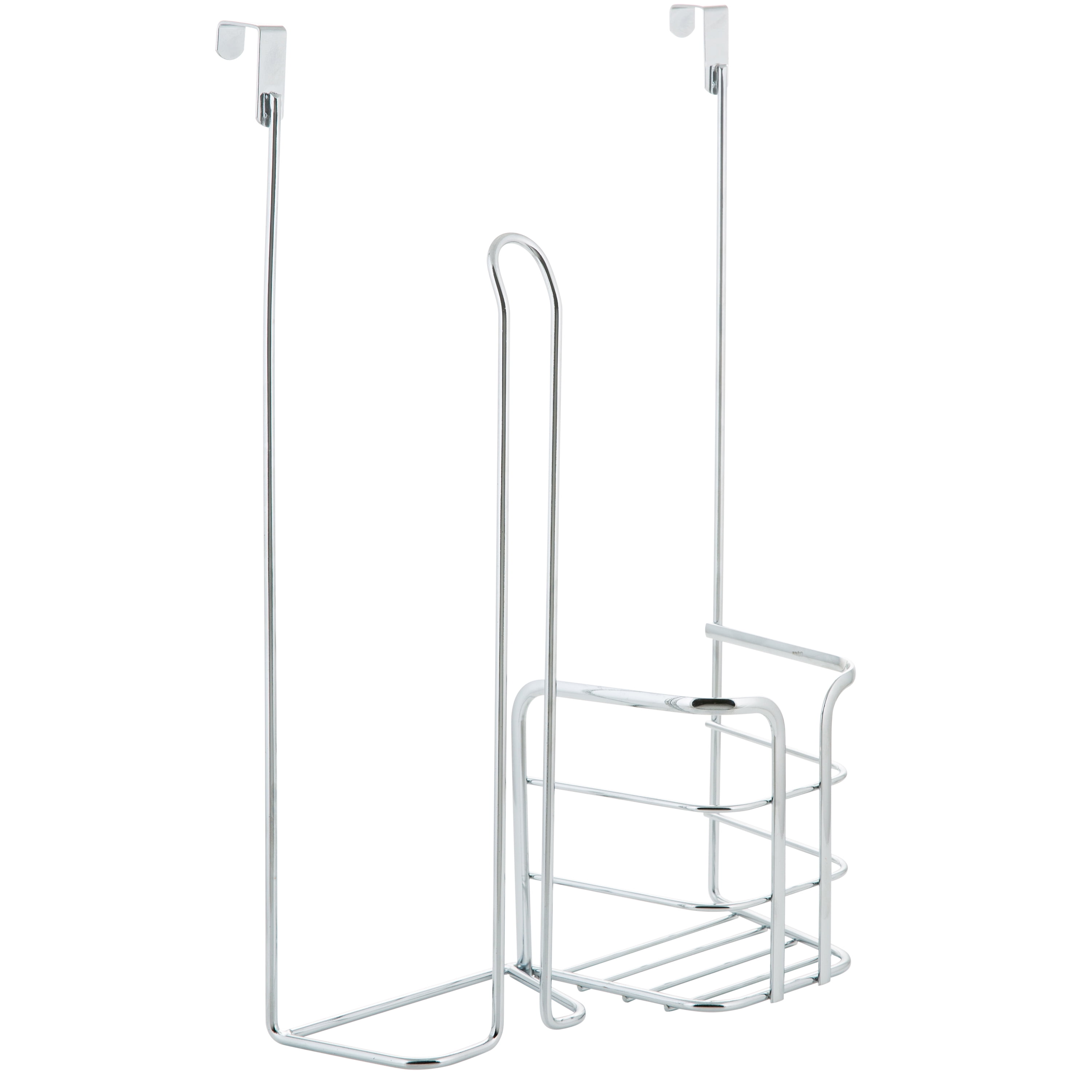 Kitchen Details 2-in-1 over-the-Cabinet Basket, 4.6 Wide and 10.4 Length in Chrome