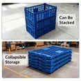 thumbnail image 3 of GloryStar Multi-Purpose Foldable Storage Crate, Heavy Duty Plastic Design with Reinforced Walls, Stackable for Garage, Kitchen, and Office, 3 of 8