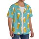 thumbnail image 2 of Fotbe Beer Camisa Estampada de Manga Corta para Hombre, Casual de Verano, Estilo Playero, Sin Arrugas-Small, 2 of 5