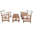 thumbnail image 5 of SAFAVIEH 4-Pieces Patio Outdoor Furniture Set, Beige, 5 of 15