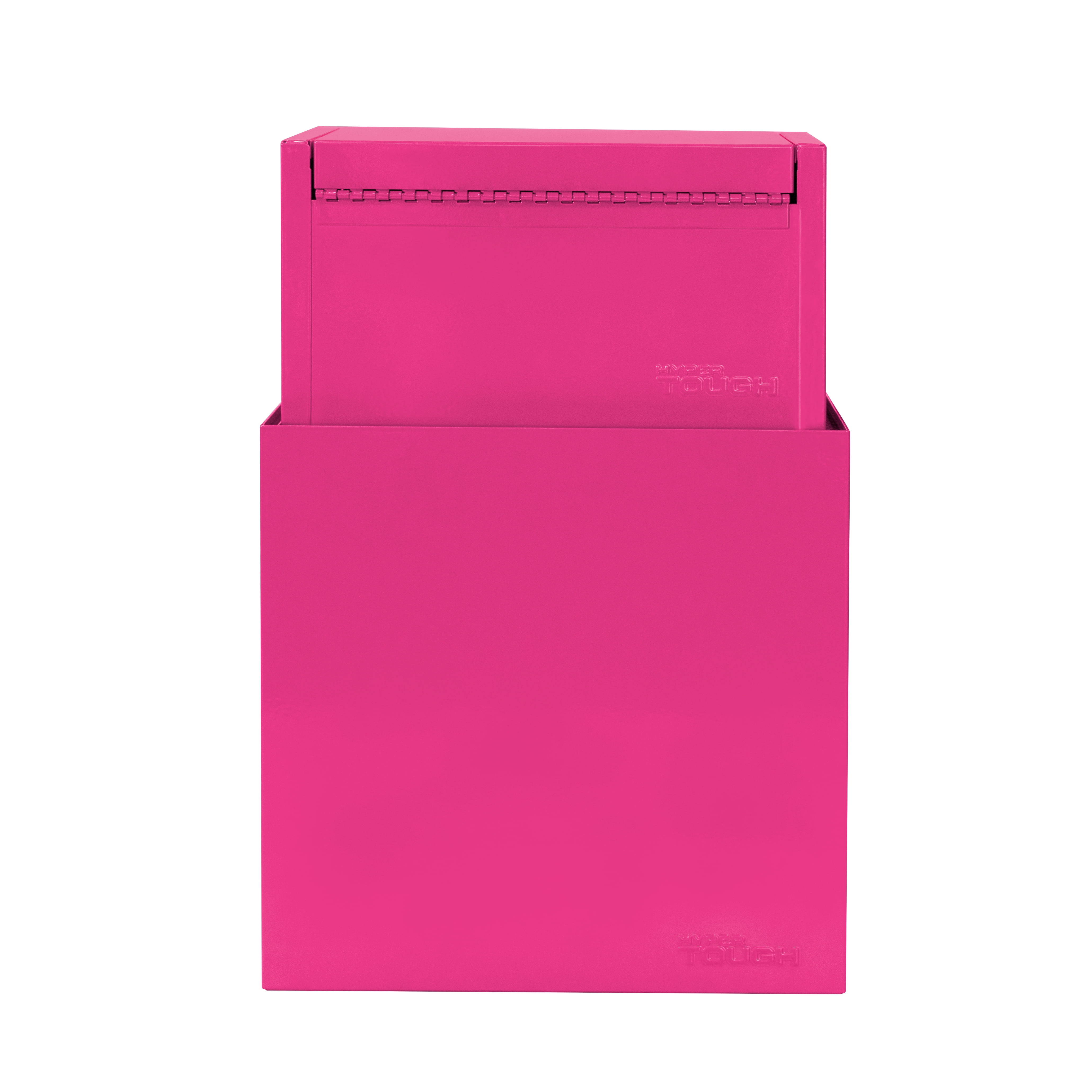 Hyper Tough Mini Tool Cabinet, 11.6-inch Pink Steel Storage with Double Doors & Top Mat