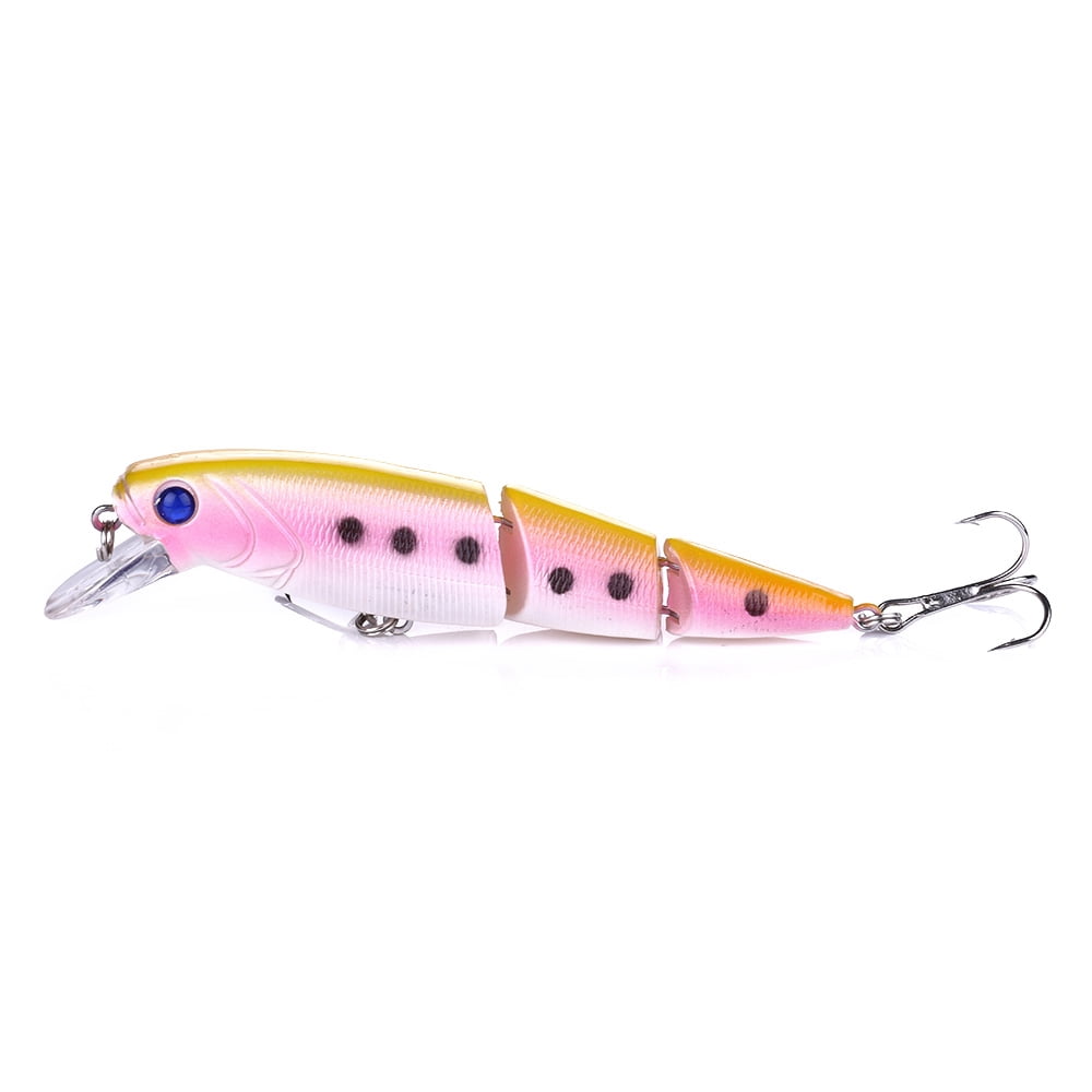 HENGJIA Fishing Lures Multi Jointed Fish Fishing Kits Slow Sinking Lifelike Swimbait Freshwater and Saltwater for Trout Bass Lures,15pcs
