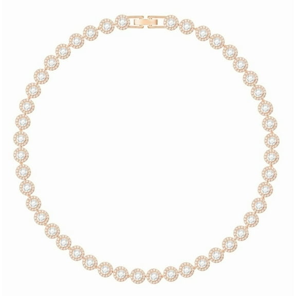 Angelic Necklace - White - Rose Gold Plating - 5367845