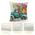 thumbnail image 4 of FUMJ  Easter Throw Pillow Covers, Spring Floral Eggs Truck Farmhouse Holiday Cushion Case for Home Sofa Couch Decoration, 4 of 5