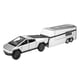 thumbnail image 1 of Miniature Models Large Scale 1:24 Cyber Pickup OffRoad Vehicle Metal Alloy DieCast Car Model Toy Sound Light Hobby Collector's Item Replica (Sil, 1 of 5