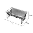 thumbnail image 3 of CxhicLuv Foldable Charcoal Grill 10.4×7.2×2.7 Inch – 430 Stainless Steel, Portable, Easy to Clean for Camping, Picnics – Ideal for Outdoor Barbecues, Perfect for 4-6 People, Grill Lovers, 3 of 6