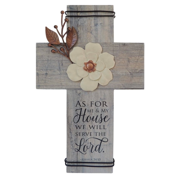 Abbey Plus CA Gift 313254 Wall Cross - As for Me & My House