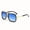 Gold Frame Double Blue Piece, variant on 2026 Metal Sunglasses Trendy Street Style Retro Sunglasses for Men and Women in European and American Style
