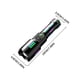 thumbnail image 3 of White Laser Flashlight High Lumens Rechargeable LED Flashlight Type C Charging Zoomable Digital Display Fluorescent Grip Outdoor Camping Hiking Emergency Waterproof Strong Beam Tactical Flashlight, 3 of 9