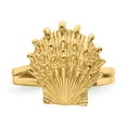 thumbnail image 4 of 14K Lion's Paw Shell Ring R678, 4 of 5