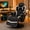 Grey, variant on Goplus Massage Gaming Recliner Height Adjustable Racing Swivel Chair with Cup Holder Black