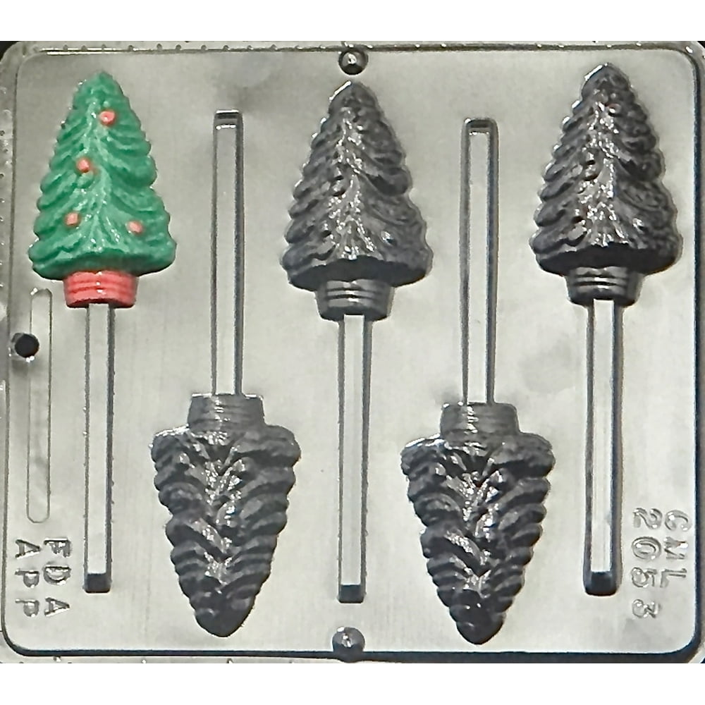 2053 Christmas Tree Lollipop Chocolate Candy Mold