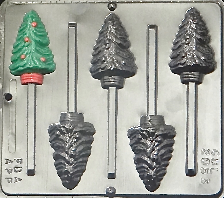 2053 Christmas Tree Lollipop Chocolate Candy Mold - Walmart.com - Walmart.com
