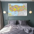 thumbnail image 3 of Turkey Map Posters Poster Decorative Painting Canvas Wall Art Living Room Posters Bedroom Painting 20x30inch(50x75cm), 3 of 6