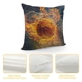 thumbnail image 4 of Orinice Fire Graphic Decorative Cushion Cover for Home Couch Living Room Bed Sofa - Aesthetic Decorative 1PC 24x24in, 4 of 5