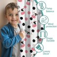 thumbnail image 3 of Blackout Kids Curtains,White Cow Dot Pattern Childrens Insulated Curtains Set Of 2,Bedroom Essentials,Toddler Room Decor 52x84in(132x213cm), 3 of 5