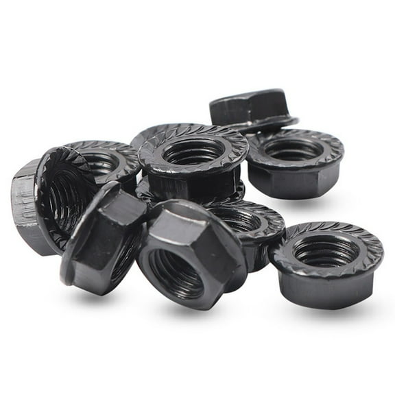 6Pc Bicycle M8 Hex Nuts Square Hole Central Screw Crank Sprocket Seal Nut Steel Replace Mtb Road Bikes Nut Bicycle Accessories Fangkenuo