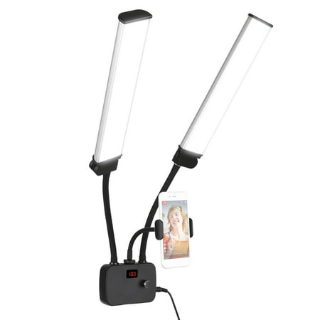 Image of Andoer Flexible LED Fill Light with Phone Holder for Photography Live Streaming Vlogging Makeup Dimmable Beauty Video Lights