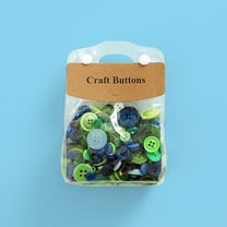 175g Assorted Size Buttons 2 Hole and 4 Hole Craft Buttons for Sewing DIY Manual Painting DIY Handmade Ornament