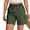 Army Green, variant on Shorts for Women Plus Size 3X Bermuda Solid Color Fashionable And Comfortable Workwear Casual Wide Leg Shorts