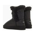 thumbnail image 5 of Weestep Wood Button Warm Shearling Winter Lightweight Snow Boots(13 Little Kid, Glitter Black), 5 of 7