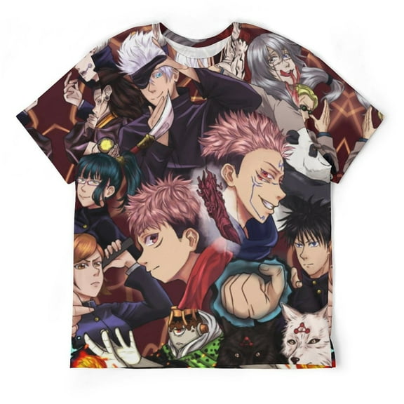 Jujutsu Kaisen Unisex Short-sleeve Shirt For Men Women Novelty 3D Print T-Shirt Soft Comfortable Tee Shirts