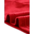 thumbnail image 5 of INSPIRE CHIC Women's Prom Square Neck 3/4 Sleeve Velvet Dress XS Red, 5 of 6