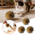 thumbnail image 5 of Catnip Balls for Indoor Cats – Cat Ball, Soft Plush Catnip Banana, 3 Pack, Interactive Play Item for Kitty(2pcs), 5 of 12