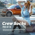 thumbnail image 5 of Yacht & Smith Wholesale Bulk Womens Crew Socks, Cotton Sport Athletic Socks - Size 9-11, 5 of 7