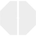 thumbnail image 4 of 34"OD x 1"ID x 11 3/4"C x 1"P Logan Architectural Grade PVC Contemporary Ceiling Medallion, Two Piece, 4 of 11