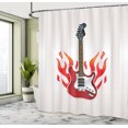 thumbnail image 5 of Ambesonne Guitar Shower Curtain, Cool Electric Item, 69"Wx75"L, Pearl Multicolor, 5 of 5